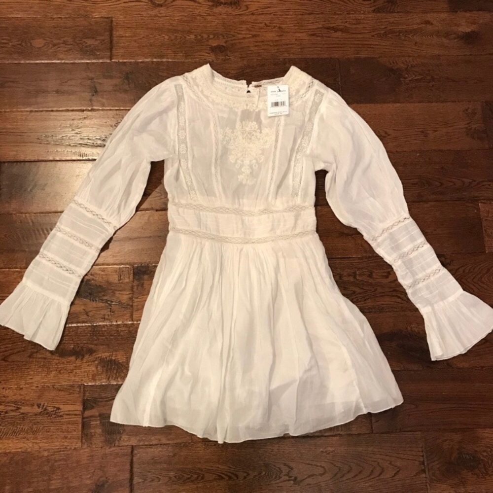 Free People NWT Victorian Lace Mini Dress 8